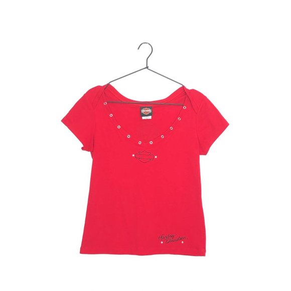 Harley Davidson Heaven Cycle Sample Shirt Red M - Picture 1 of 14